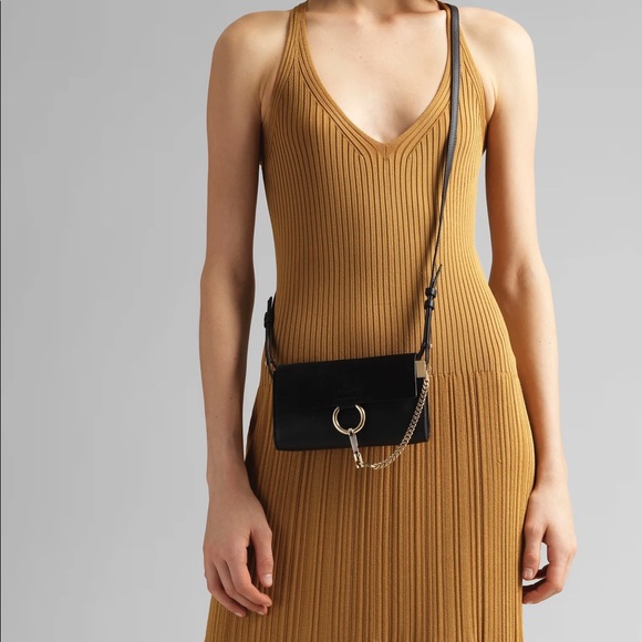 Chloe Handbags - CHLOE Suede Calfskin Mini Faye Bag